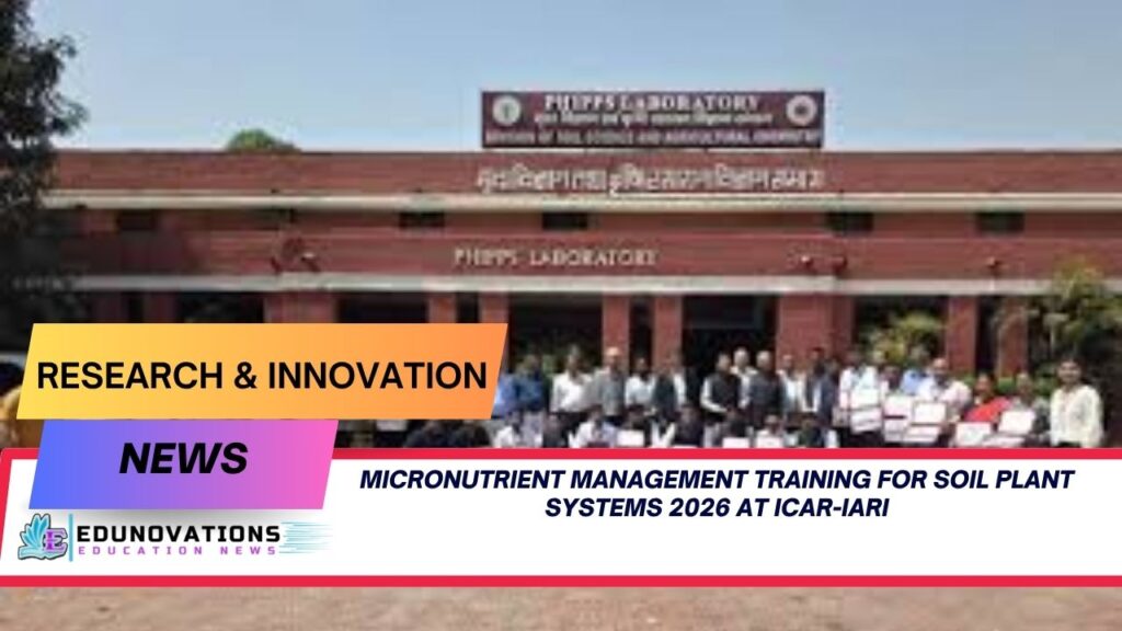 micronutrient management training for soil plant systems 2026