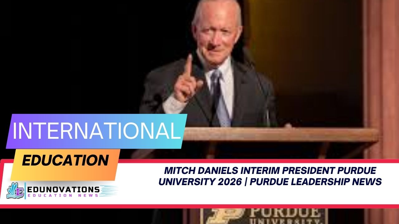 mitch daniels interim president purdue university 2026