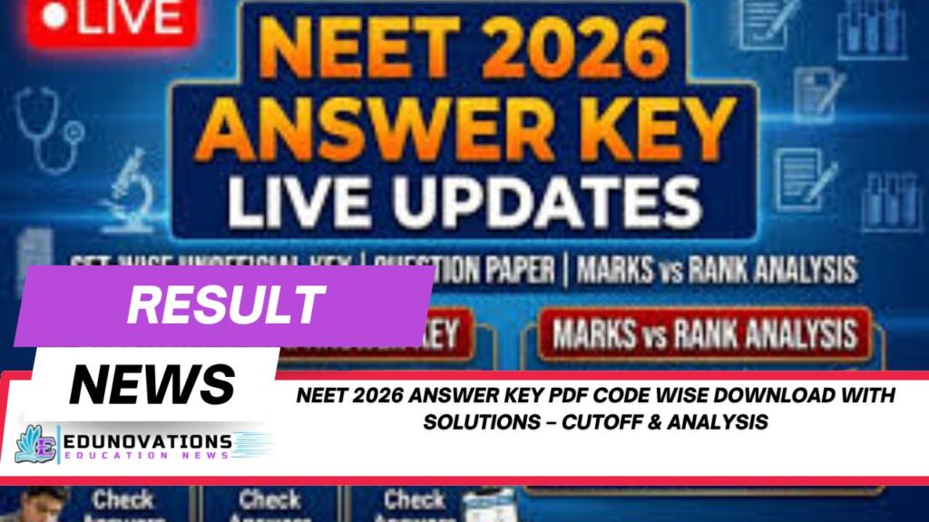 neet 2026 answer key pdf code wise download with solutions