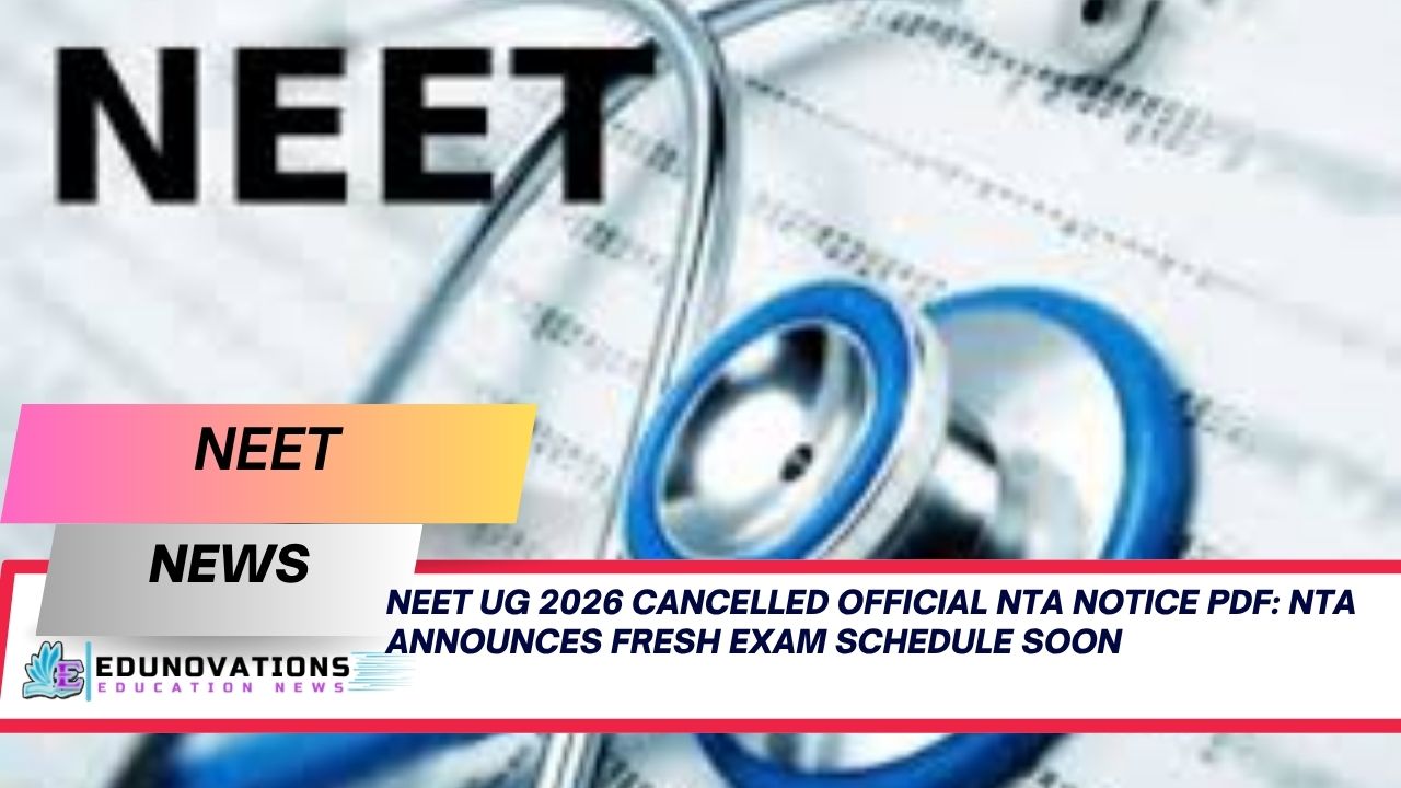 neet ug 2026 cancelled official nta notice pdf