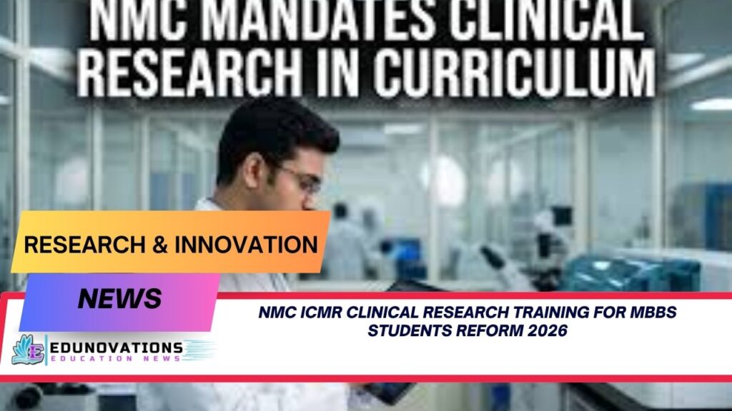nmc icmr clinical research training for mbbs students
