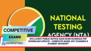 nta latest public notice 2026 exam schedule pdf download update