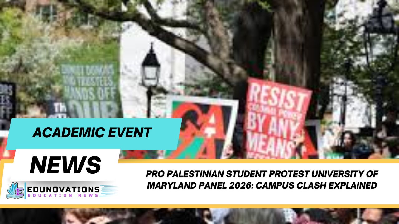 pro Palestinian student protest University of Maryland panel 2026