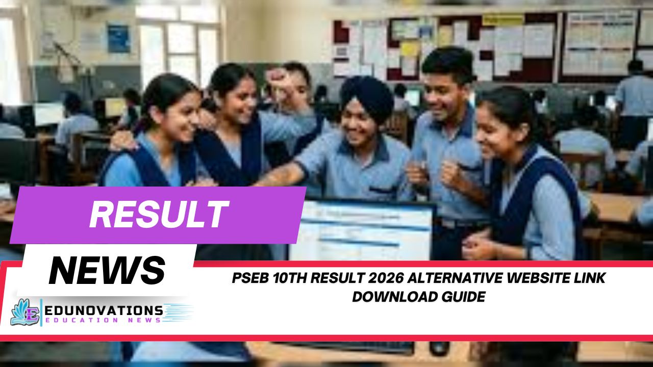 pseb 10th result 2026 alternative website link download