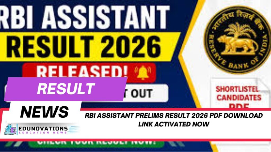 rbi assistant prelims result 2026 pdf download link