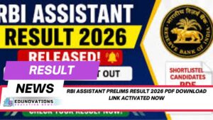 rbi assistant prelims result 2026 pdf download link