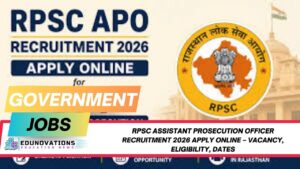 rpsc assistant prosecution officer recruitment 2026 apply online