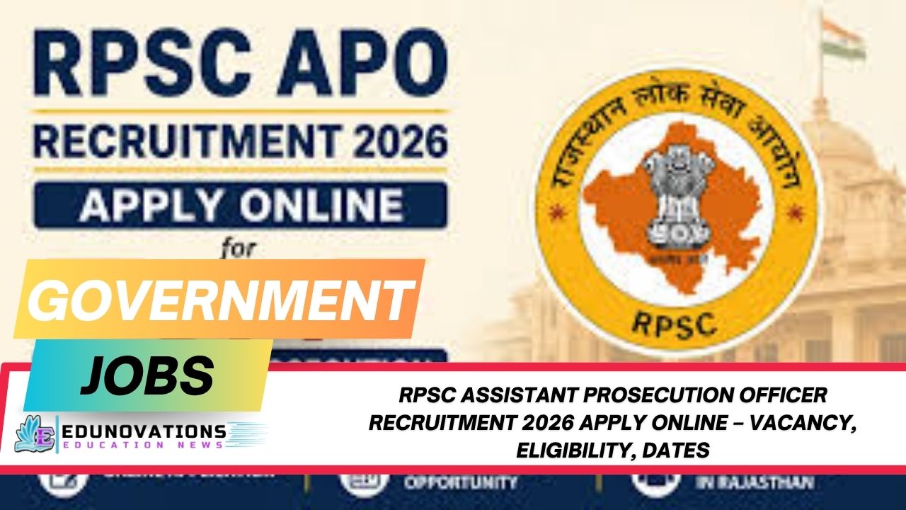 rpsc assistant prosecution officer recruitment 2026 apply online