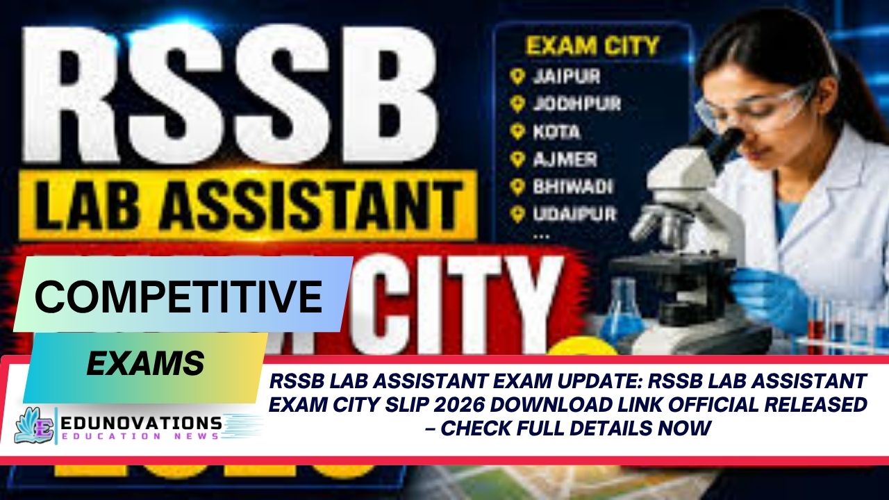 rssb lab assistant exam city slip 2026 download link official