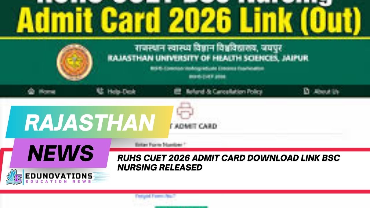 ruhs cuet 2026 admit card download link bsc nursing