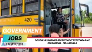 school bus driver recruitment event near me 2026 hiring