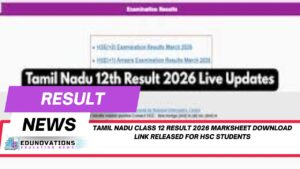 tamil nadu class 12 result 2026 marksheet download link