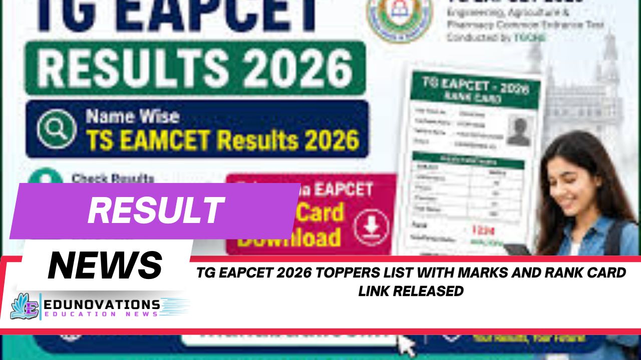 tg eapcet 2026 toppers list with marks and rank card link
