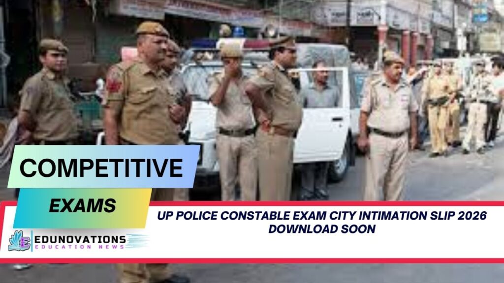 up police constable exam city intimation slip 2026 download