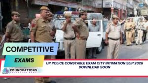 up police constable exam city intimation slip 2026 download