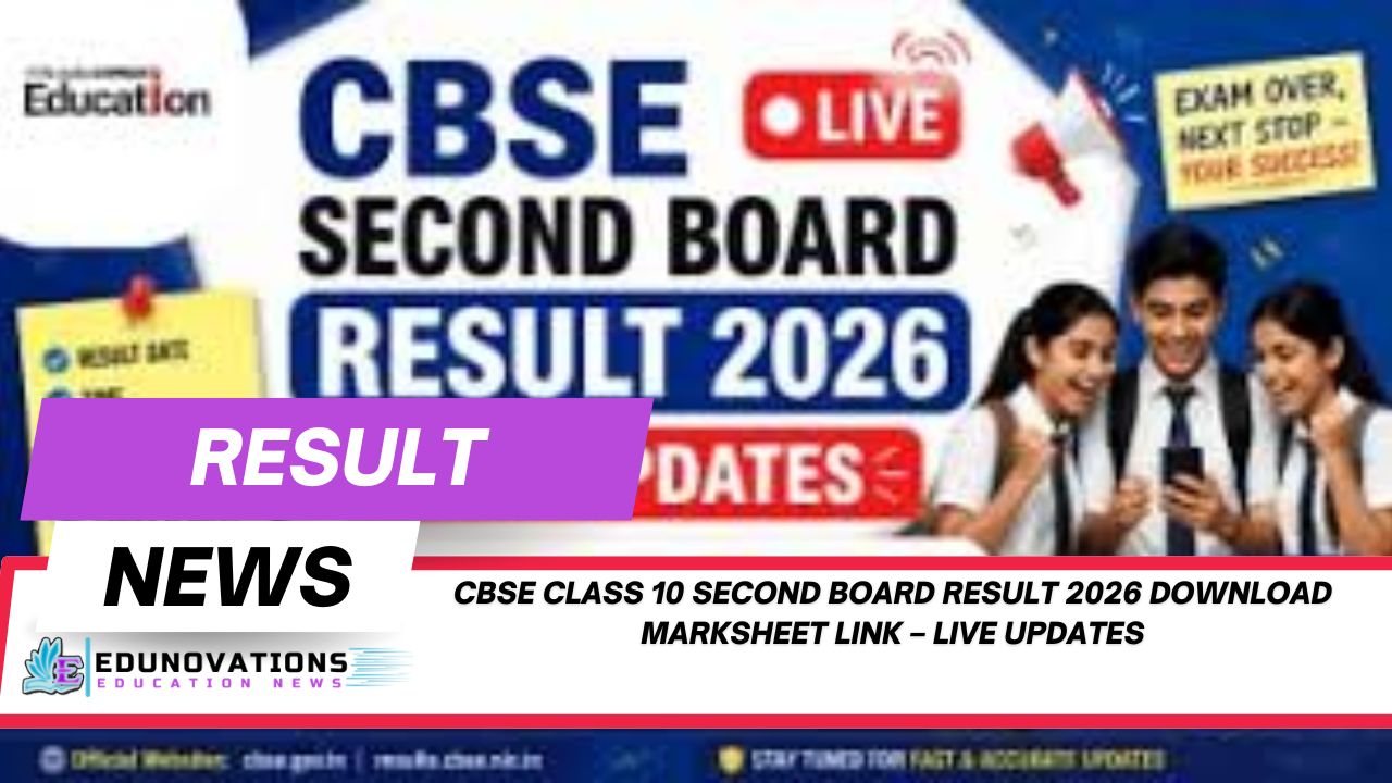 CBSE Class 10 second board result 2026 download marksheet link