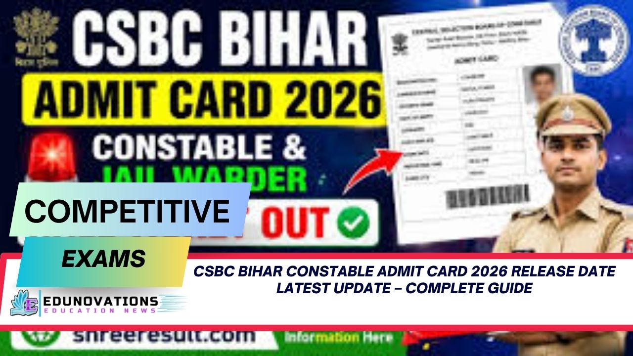 CSBC Bihar constable admit card 2026 release date latest update