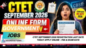 CTET September 2026 registration last date today apply online