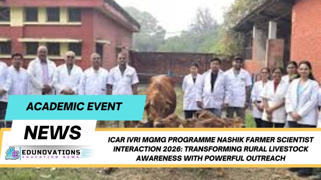 ICAR IVRI MGMG programme Nashik farmer scientist interaction 2026