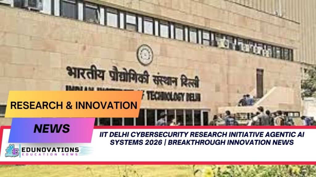 IIT Delhi cybersecurity research initiative agentic AI systems 2026