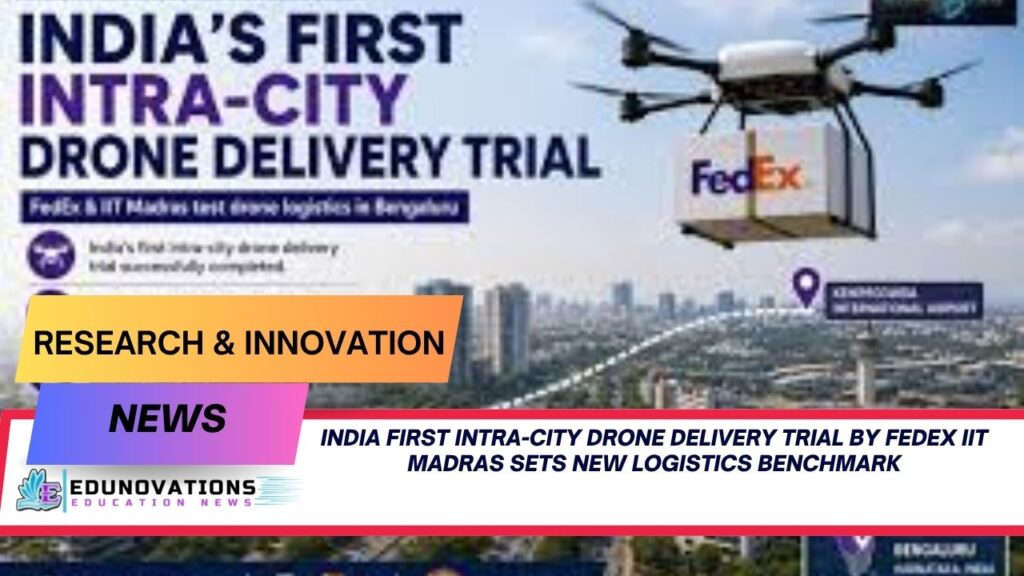 India First Intra-City Drone Delivery Trial by FedEx IIT Madras