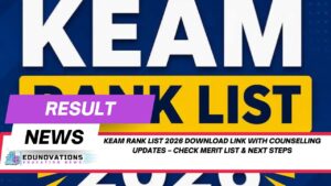 KEAM rank list 2026 download link with counselling updates