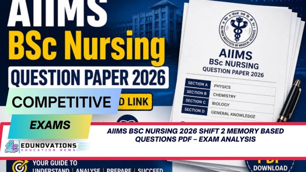 aiims bsc nursing 2026 shift 2 memory based questions pdf