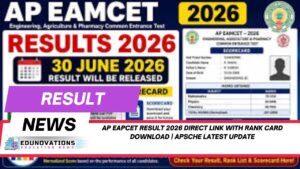 ap eapcet result 2026 direct link with rank card download