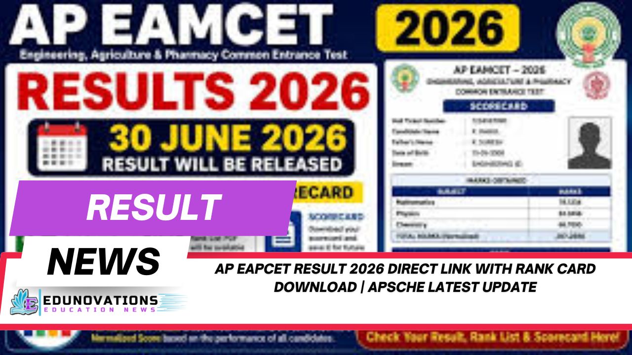 ap eapcet result 2026 direct link with rank card download
