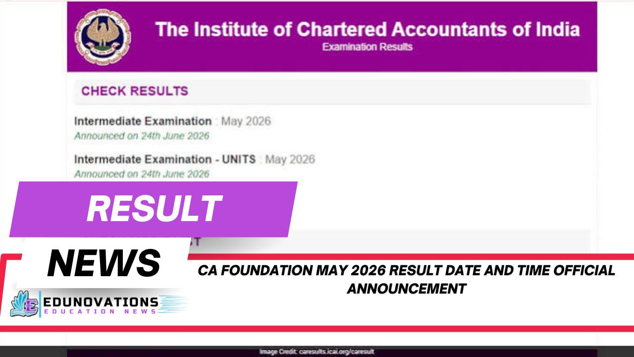 ca foundation may 2026 result date and time official announcement