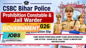 csbc bihar constable admit card 2026 download link active
