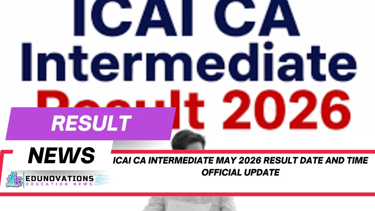 icai ca intermediate may 2026 result date and time official