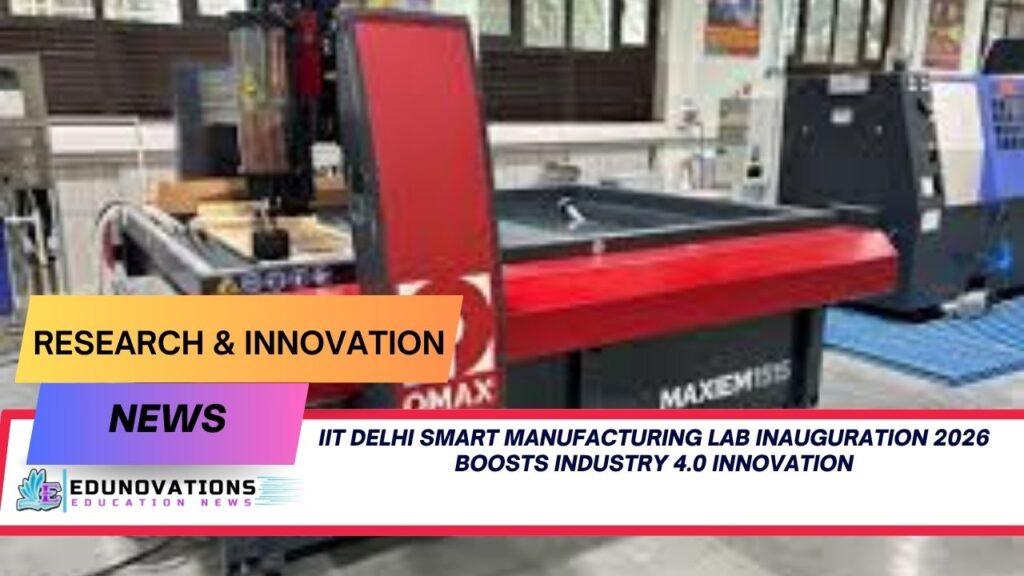iit delhi smart manufacturing lab inauguration 2026