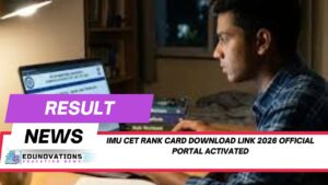imu cet rank card download link 2026 official portal