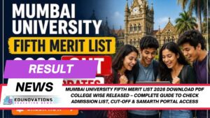 mumbai university fifth merit list 2026 download pdf college wise