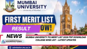 mumbai university pg merit list 2026 pdf download college wise list