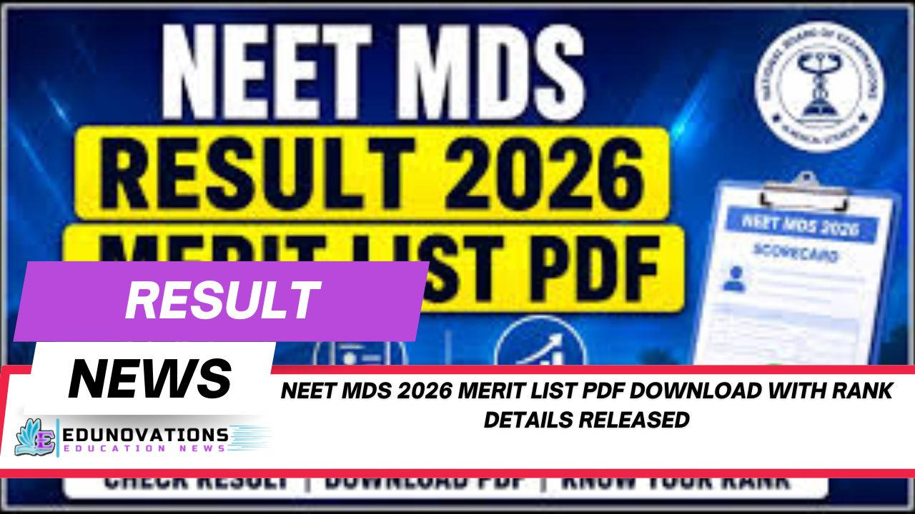 neet mds 2026 merit list pdf download with rank details
