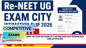 neet ug 2026 re exam city intimation slip download link