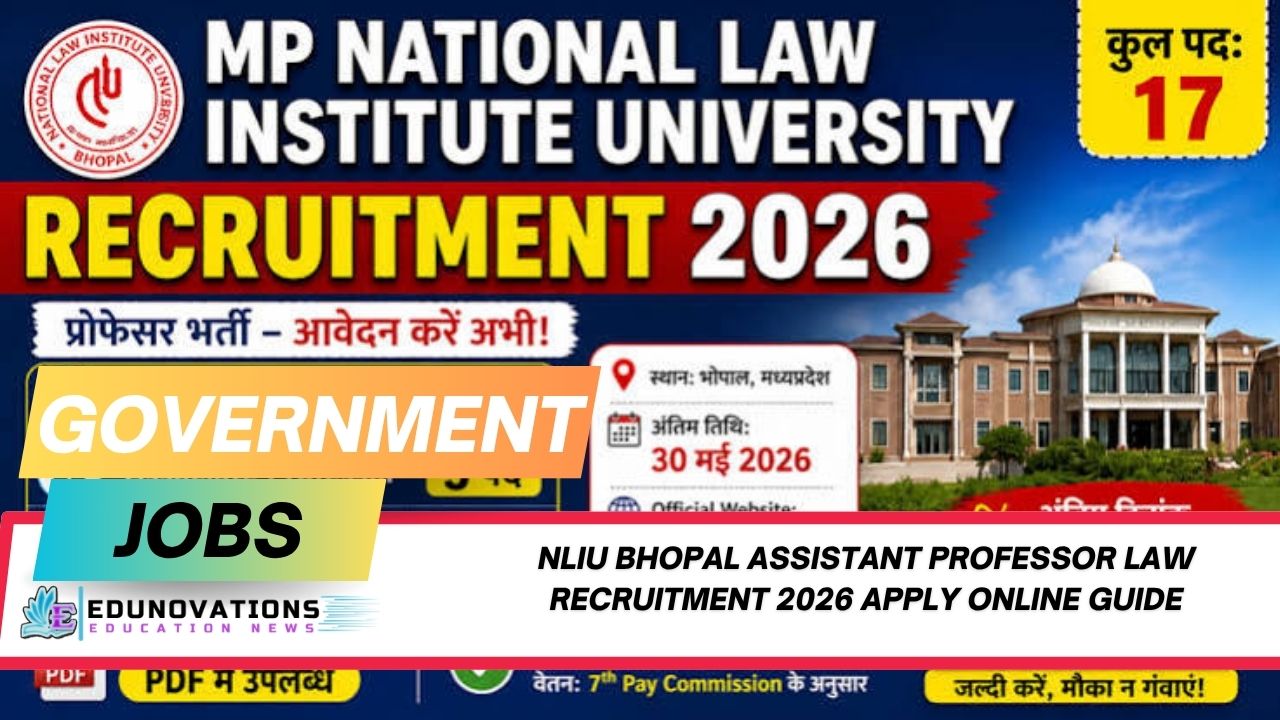 nliu bhopal assistant professor law recruitment 2026 apply online