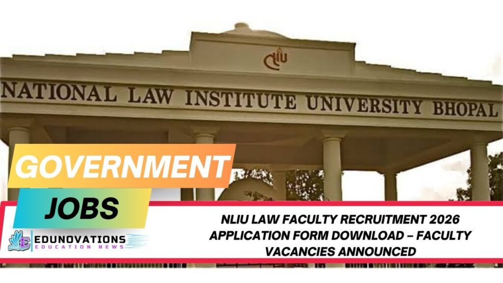 nliu law faculty recruitment 2026 application form download