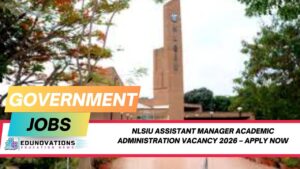 nlsiu assistant manager academic administration vacancy 2026