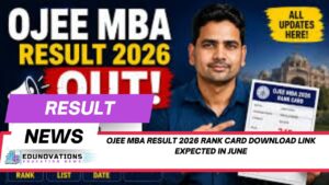 ojee mba result 2026 rank card download link