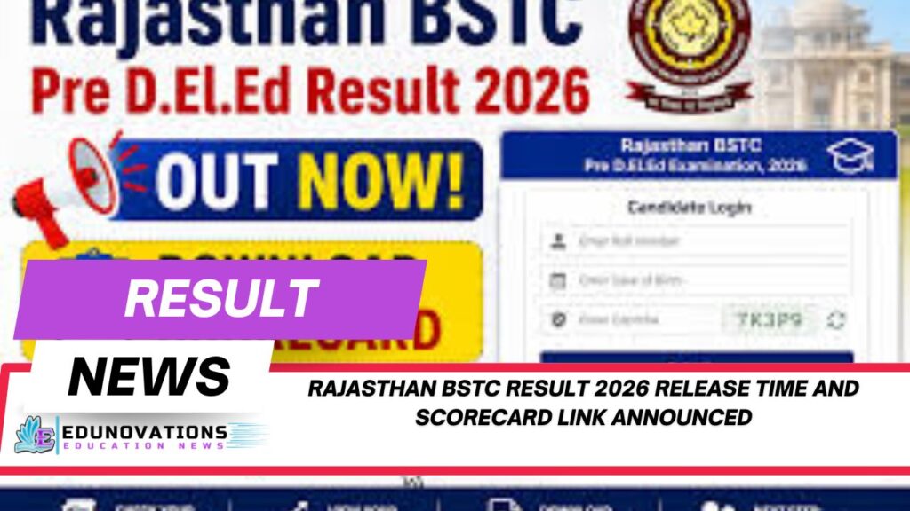 rajasthan bstc result 2026 release time and scorecard link