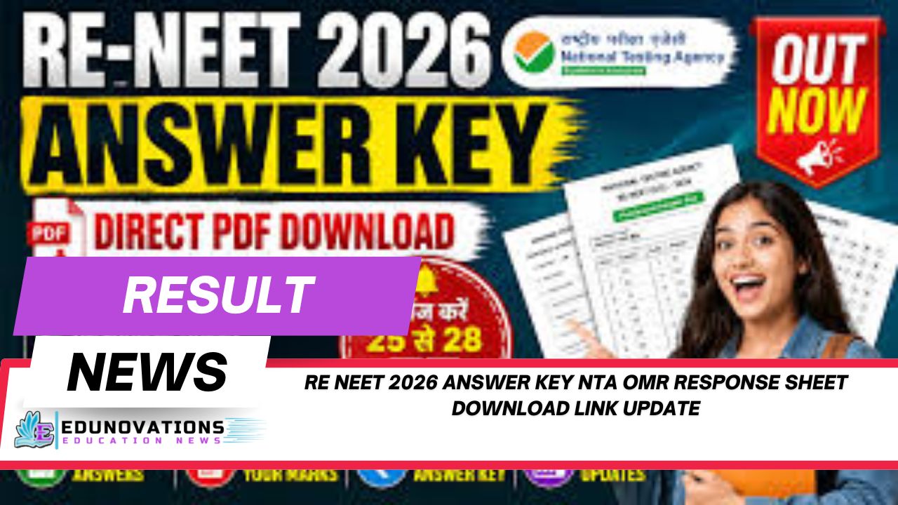 re neet 2026 answer key nta omr response sheet download link update
