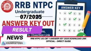 rrb ntpc ug cbt 1 answer key 2025 download link official