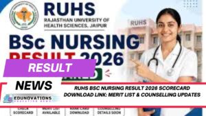 ruhs bsc nursing result 2026 scorecard download link