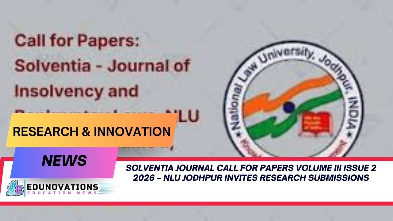 solventia journal call for papers volume iii issue 2 2026