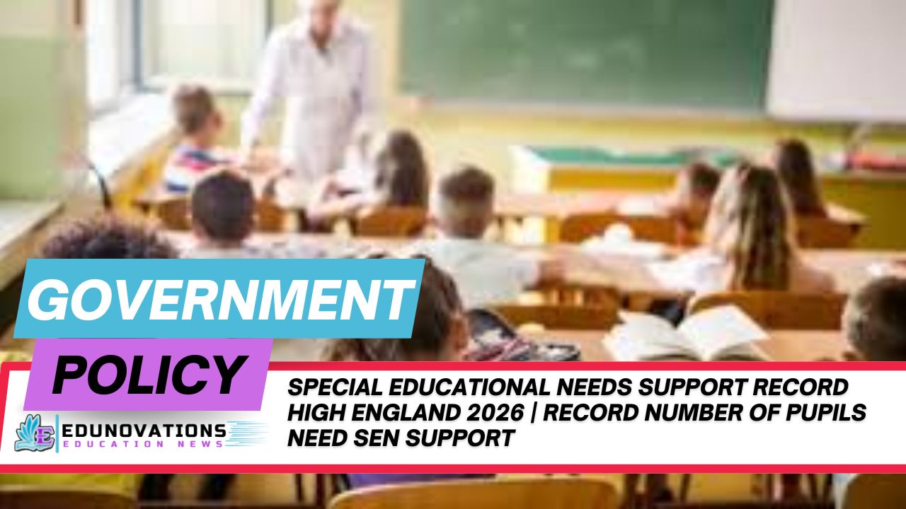special educational needs support record high England 2026