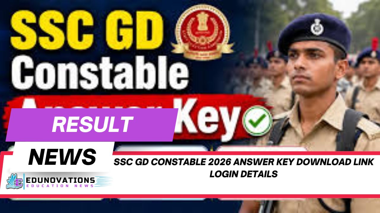 SSC GD Constable 2026 Answer Key Download Link Login Details