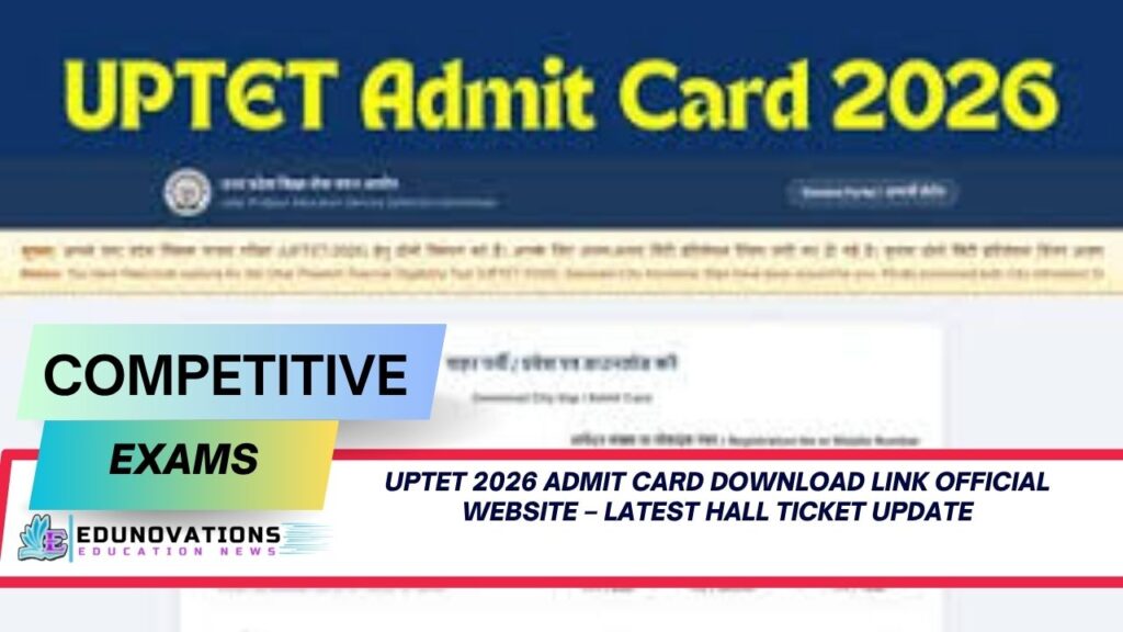 uptet 2026 admit card download link official website